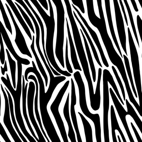 Abstract Zebra - Black & White