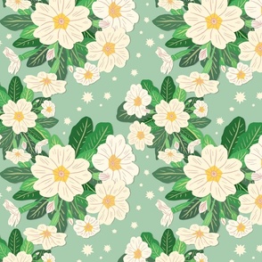 Primrose and Stars Pattern - Small