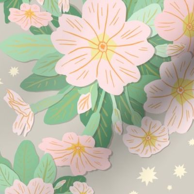 Primrose and Stars in Pink - Small