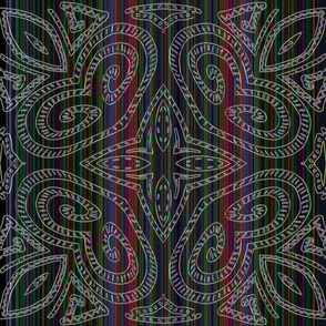 Shaman striped tapestry