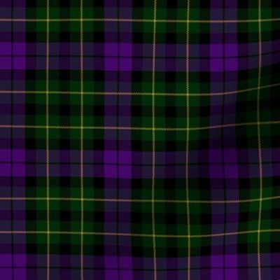 Abercromby / Abercrombie 1876 tartan or Wilsons #64, 3" purple and green muted