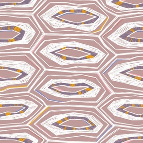 Abstract Tortoise Shell in Mauve
