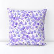 Lilac Spring bloom in Milan - watercolor magnolia florals - painted loose flowers for home decor wallpaper b141-6