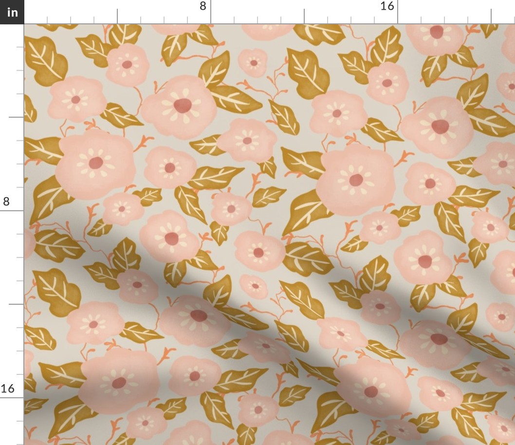 tossed floral pink and gold_MEDIUM