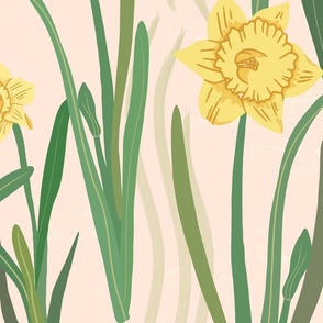 Daffodils Pattern - Large