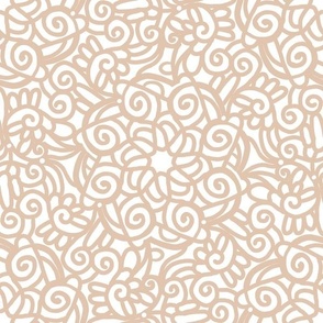 spirally abstract soft tan normal scale