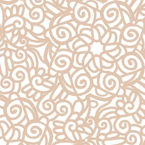 spirally abstract soft tan wallpaper scale