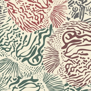  abstract fish print