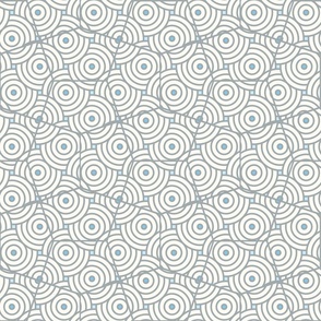 Abstract geometric pattern in soft grey and blue