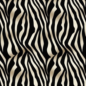  Elegant Black And White Fashionable Zebra Fur Pattern Smaller Sacle