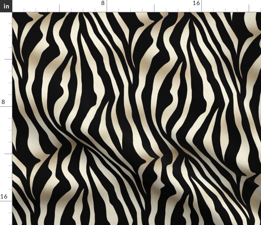  Elegant Black And White Fashionable Zebra Fur Pattern Smaller Sacle