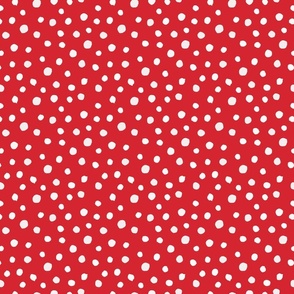 Watercolor Dots - Red