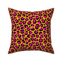 orange and pink leopard print