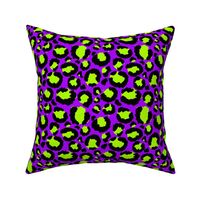 purple and green leopard print   