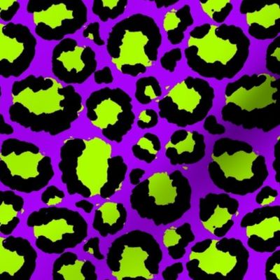 purple and green leopard print   