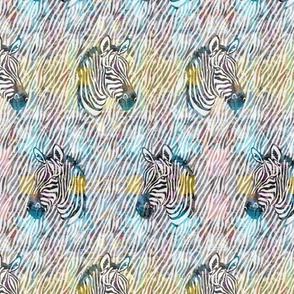 Watercolor Zebras - Medium Version