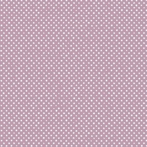 Doodle Dot: Plum & White Small Dotted, Tiny Purple Dots 