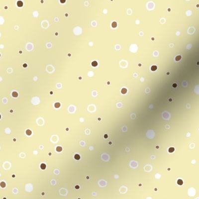 Organic Dots - Butter Yellow - Medium Scale