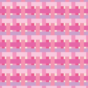 Crossbarred Plaid-Bubble Gum Palette