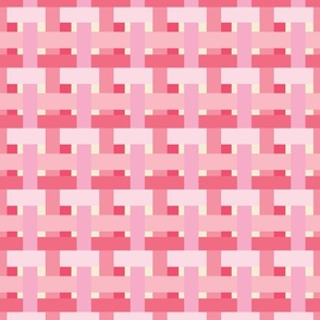 Crossbarred Plaid-Pinky-Kitch Valentine Edition