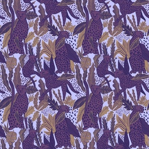 Cheetah skin all over - violet