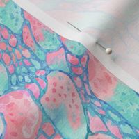 Pink blue lizard skin, abstract animal texture