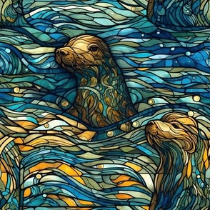 Stained Sea Lion (L)