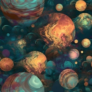 Swirly Planets (L)