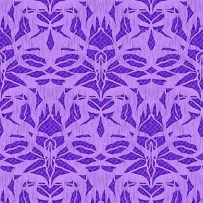 NMLH6 - Abstract Animal Hide in Purple and Violet  - 4 inch repeat