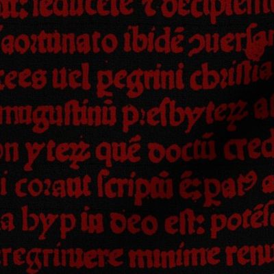 Ancient Parchment ~ Black and Red