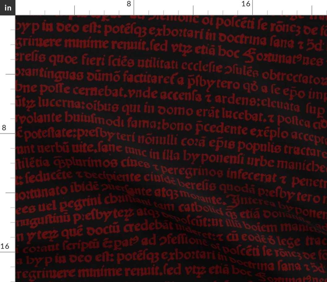 Ancient Parchment ~ Black and Red