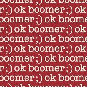 Ok Boomer Red