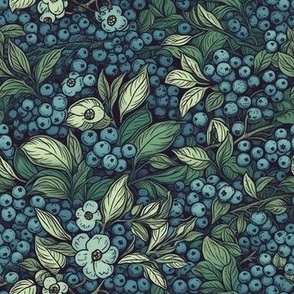 william morris blueberry two