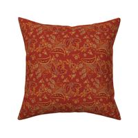 Paisley red and orange 2076-24