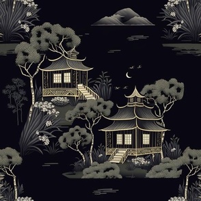 Large Scale, Dark Chinoiserie 