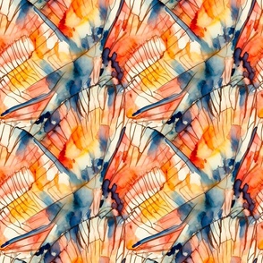 abstract contrasting butterfly wings