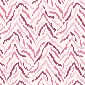 ikat inspired tiger stripes/pink/medium