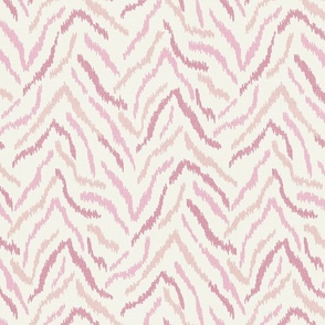 ikat inspired tiger stripes/soft pink/medium