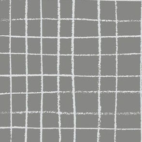 Hand drawn grid - Light gray on dark gray