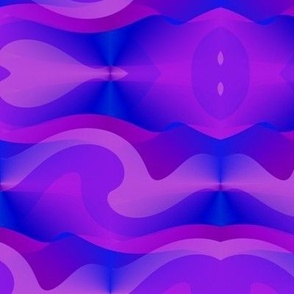 Nisa Lori - blue violet abstract art design fabric pattern