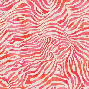 Pink Zebra Print Fabric, Wallpaper and Home Decor