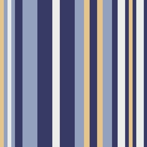 Blue and Gold Stripes (Large)