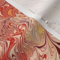 Marbled Paper in Flame