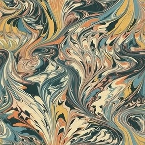 Marbled Paper in Peacock