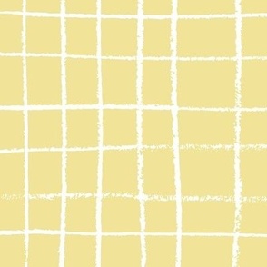 Hand drawn grid - White on Yellow