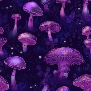 Glowing Mushroom Nightscape