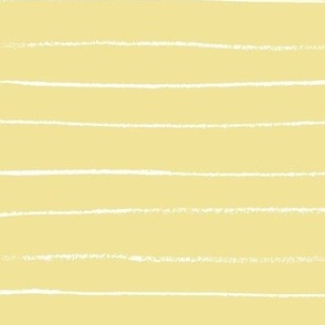 Horizontal hand drawn  lines - White on Yellow