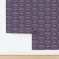 Gothic Lace - Bats - Plum