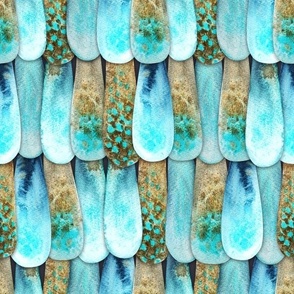 Scales - Abstract Animal Print Curtains