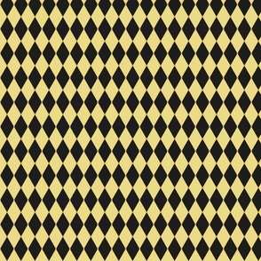 Small Harlequin Print Black and Gold